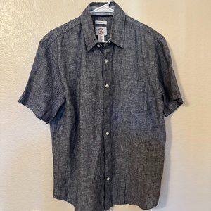 NWT Panama Jack Men's Grey Short Sleeve Shirt Large Size
